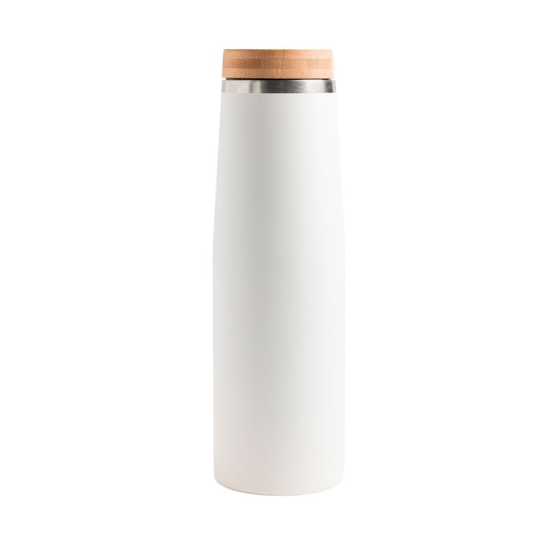 Bambottle Botella térmica 550 ml, con tapa de bambú