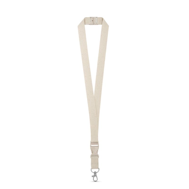 BALLINA Lanyard 100% algodón con mosquetón de metal