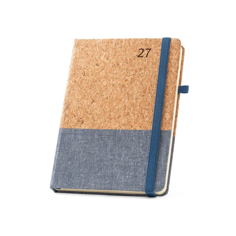 QUENTAL A5 Agenda en corcho y lino