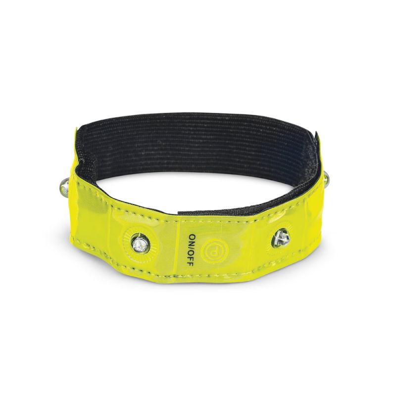 VISIBLE Brazalete reflectante con 4 LEDs rojos