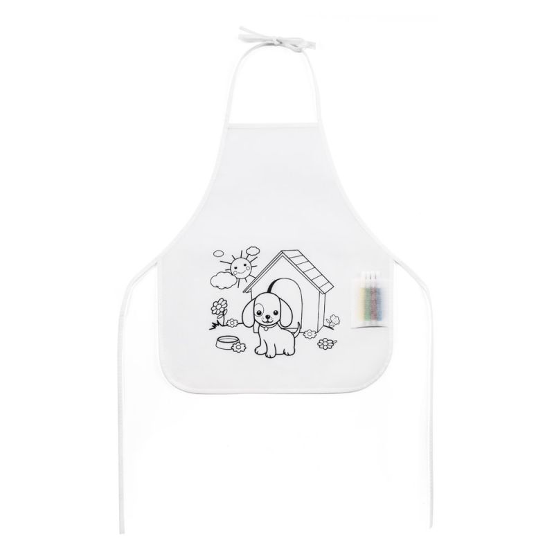 NILO Delantal infantil de non-woven para colorear (80 g/m²)