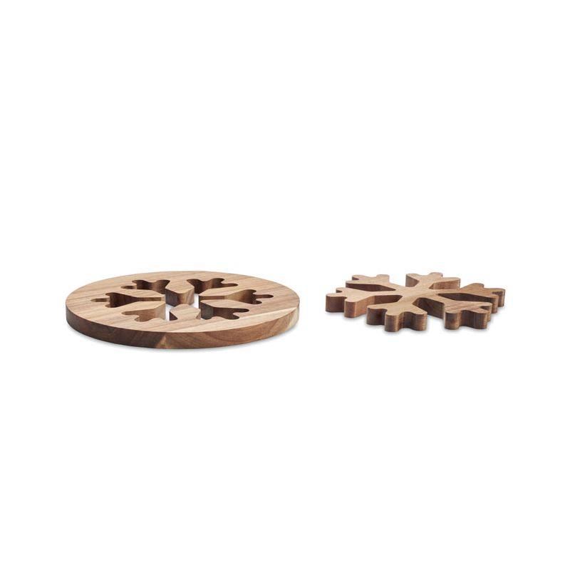Set de salvamanteles de acacia