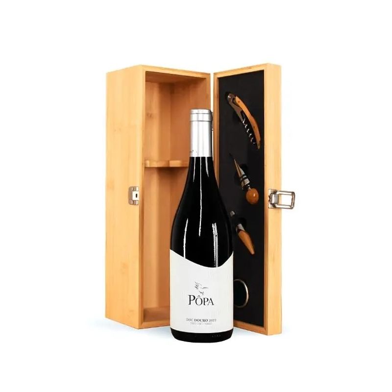 Pôpa Selection Tinto em Caixa de Bambu e Acessórios
