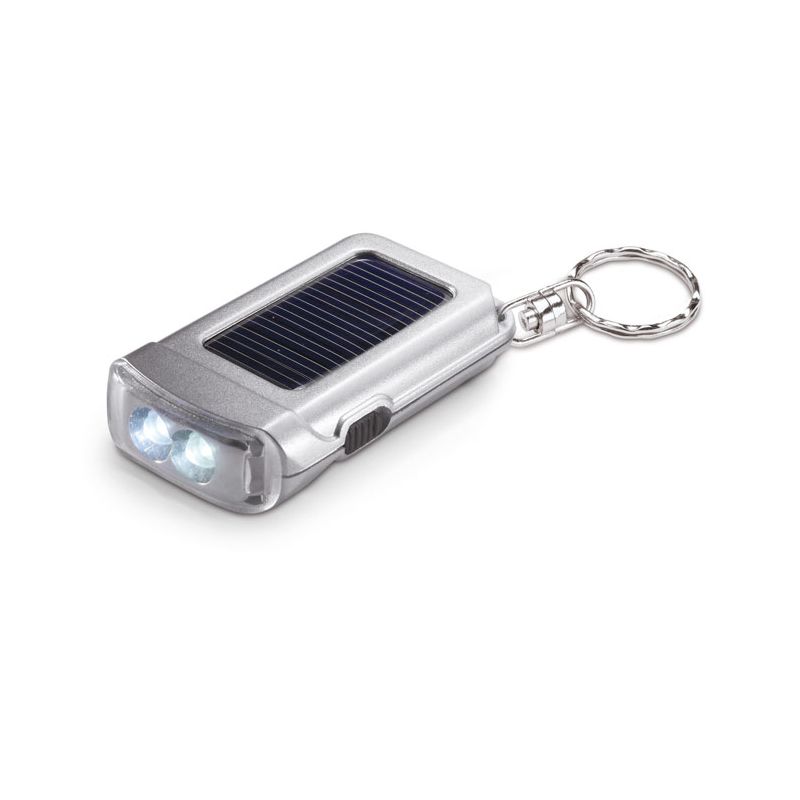 Llavero con linterna solar