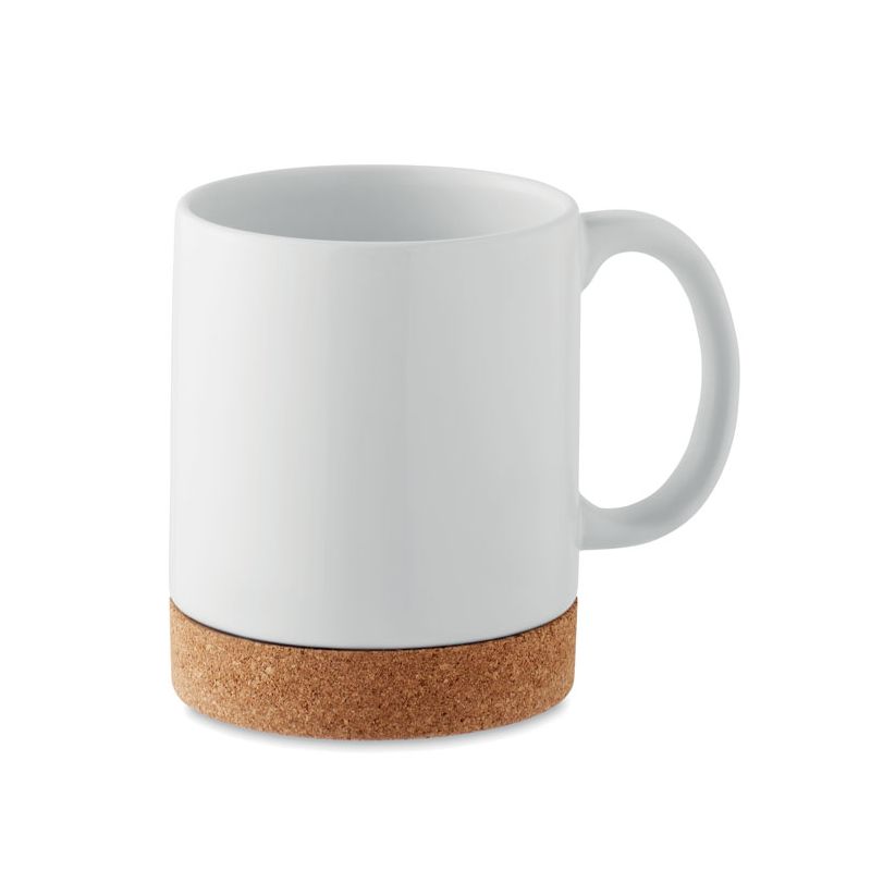 Taza con corcho para sublimación