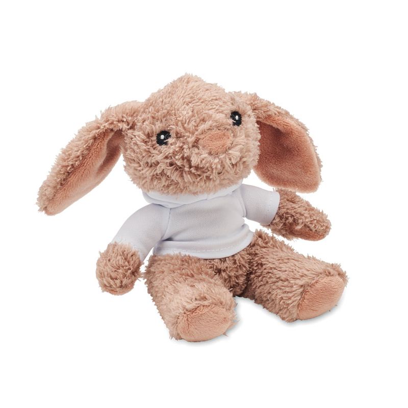Conejito de peluche con capucha