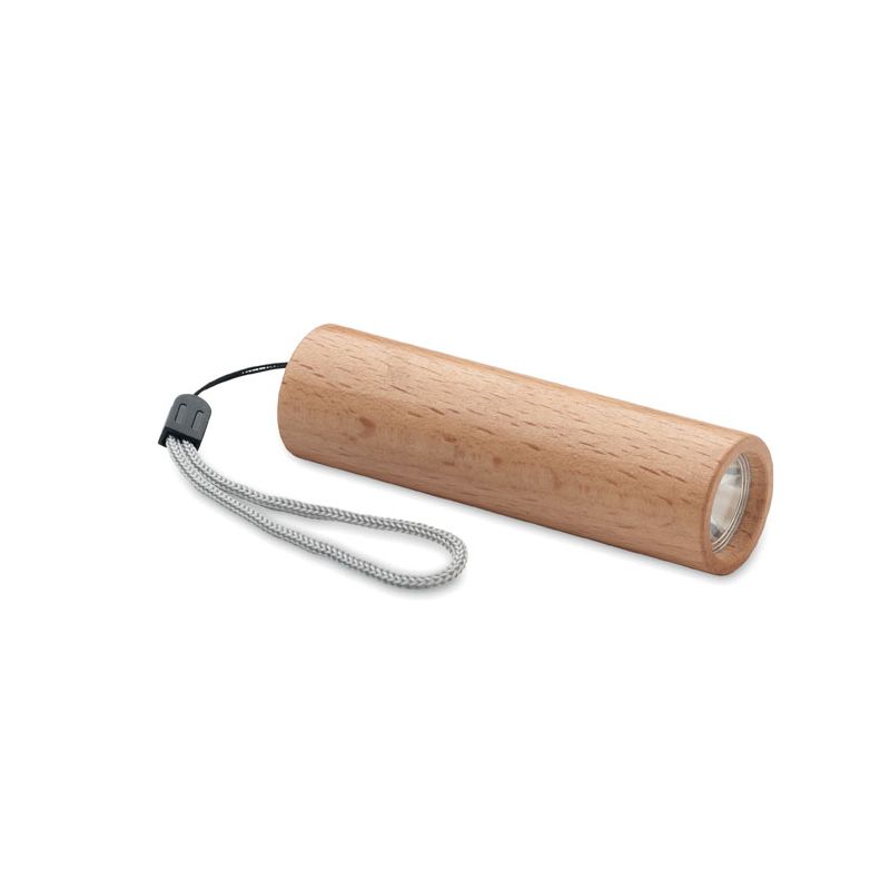 Linterna recargable de madera