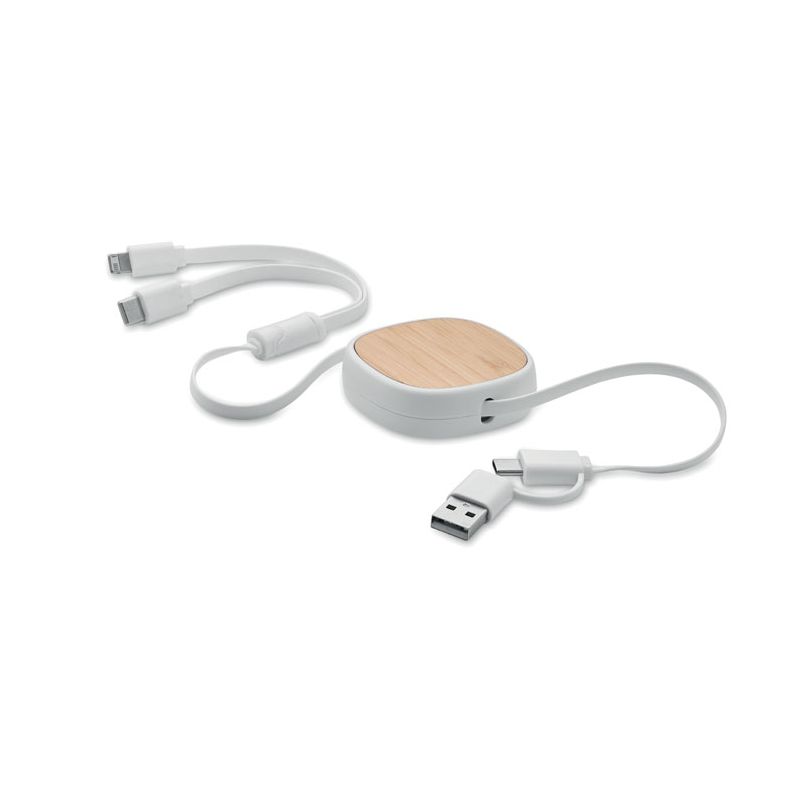 Cabo USB carregamento retrátil