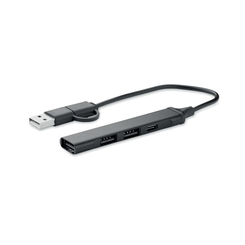Hub 4 portas USB 19 cm