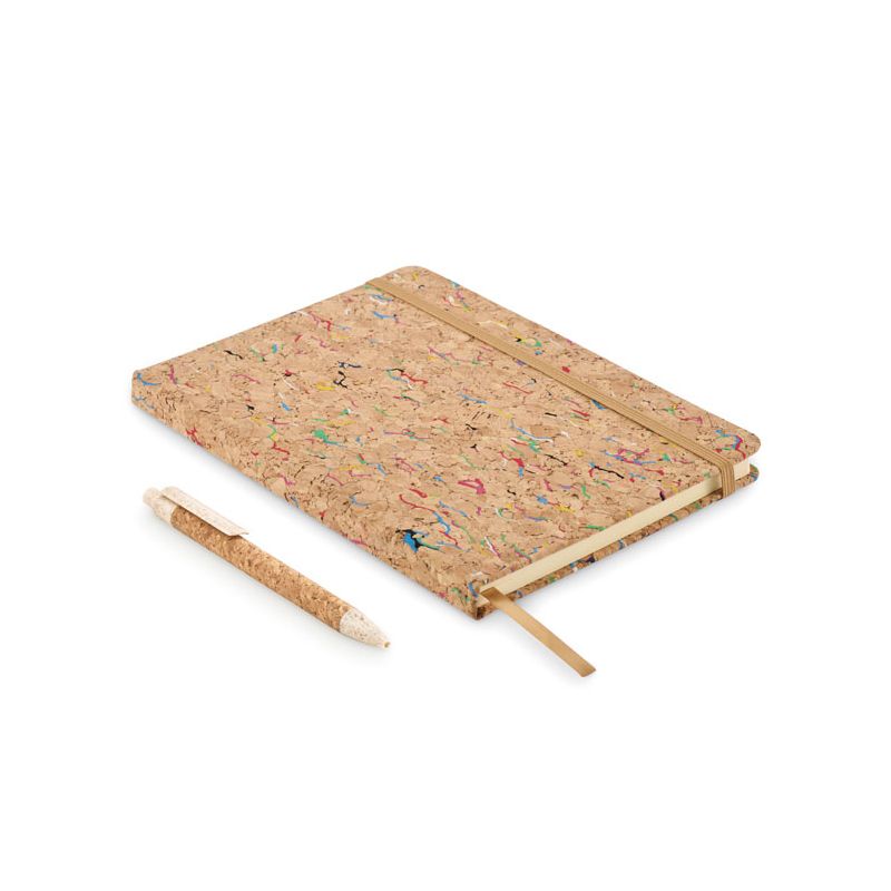 Bloco de notas A5 em cortiça