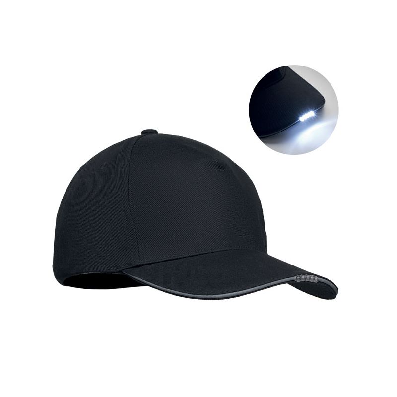 Boné LED de 5 painéis 220gr