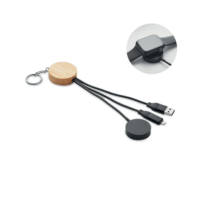 Porta-chaves com cabo 4 em 1