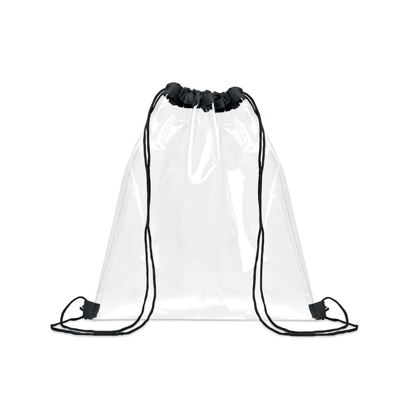 Bolsa transparente con cordón