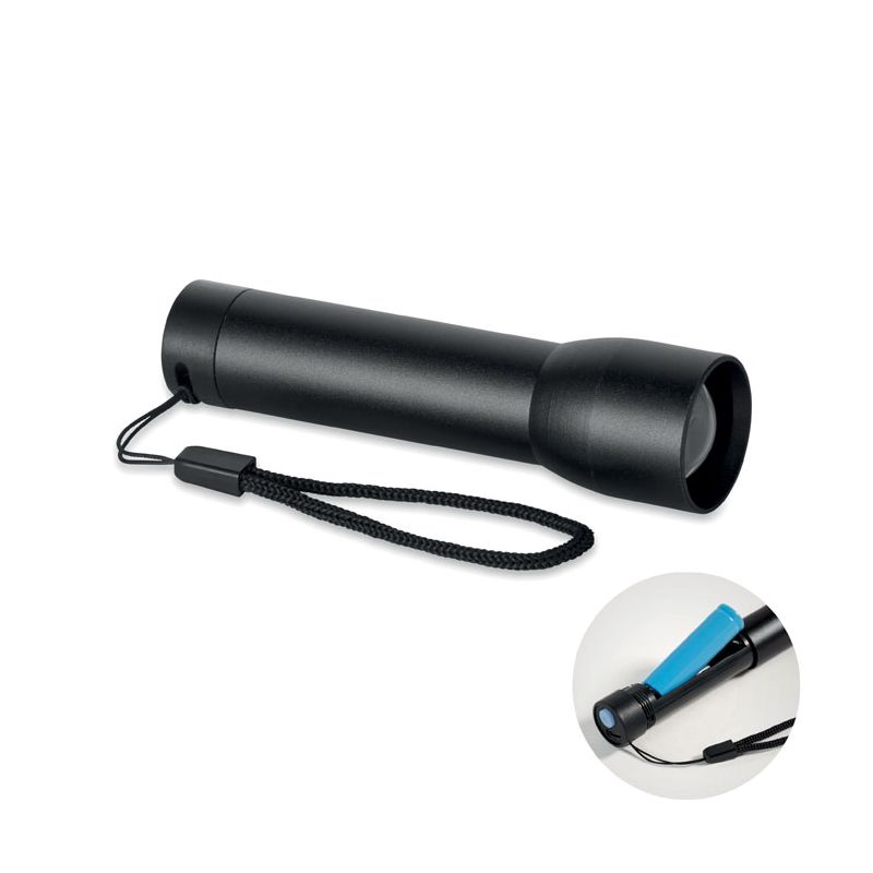 Linterna recargable de aluminio