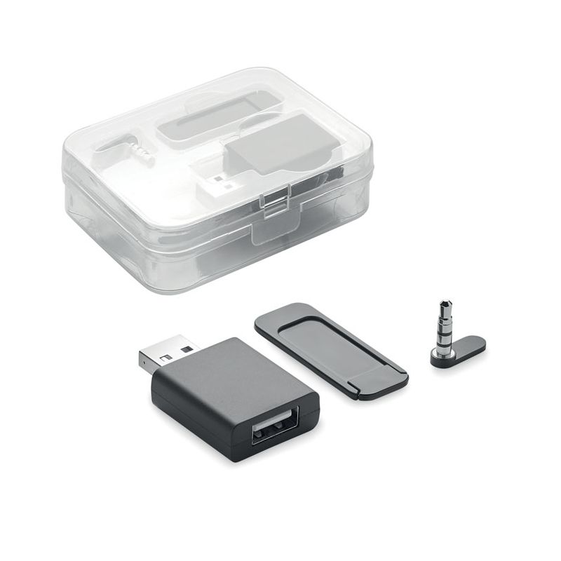 Bloq. áudio, dados e webcam