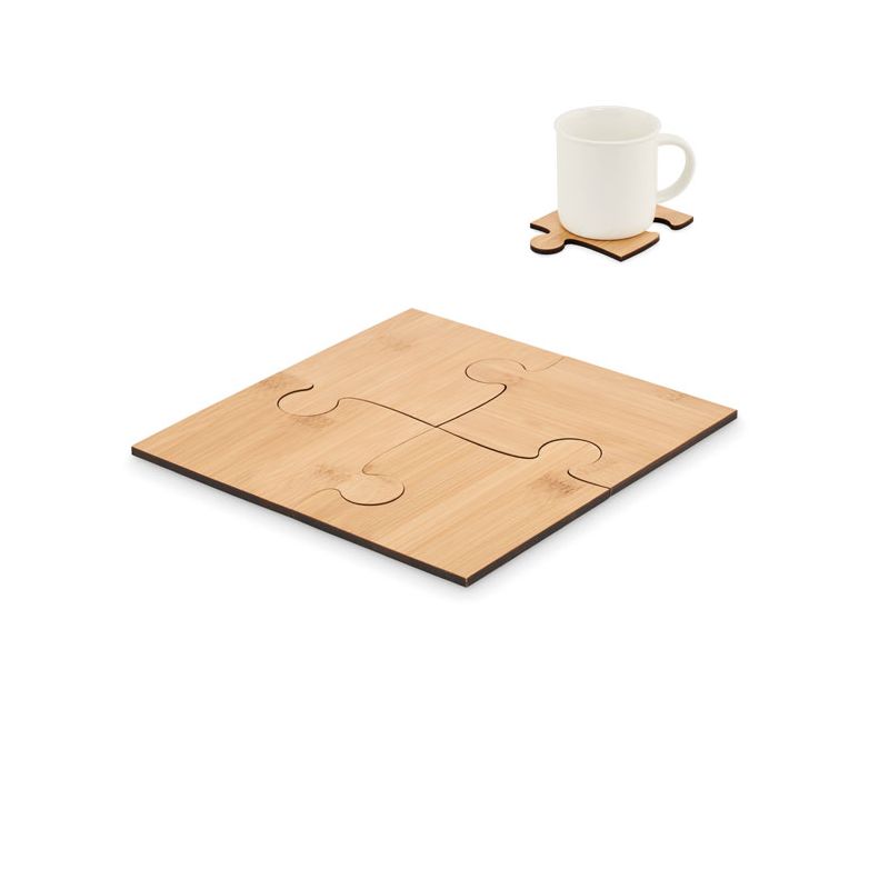 Juego de bases de copos puzzle