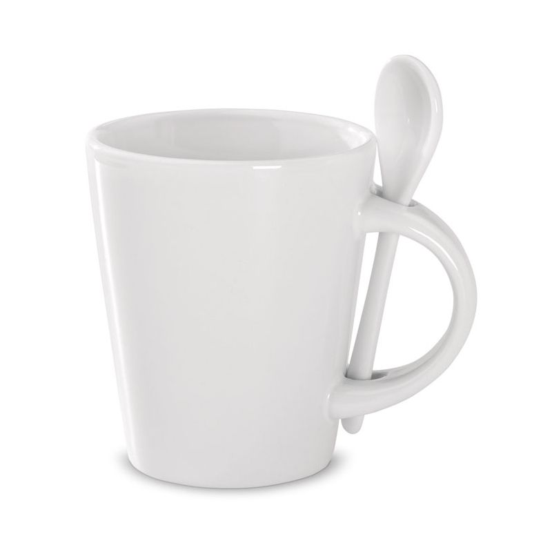 Taza para sublimación con cuchara