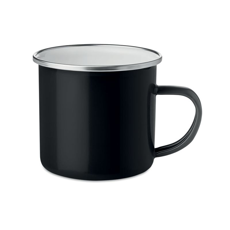 Enamelled metal mug