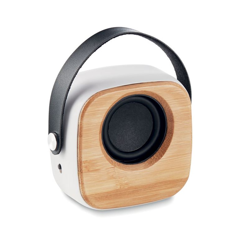 Coluna sem fio 3W com bambu