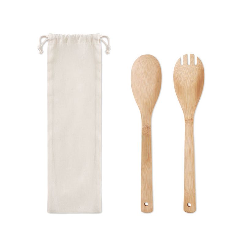 Set de utensilios de bambú