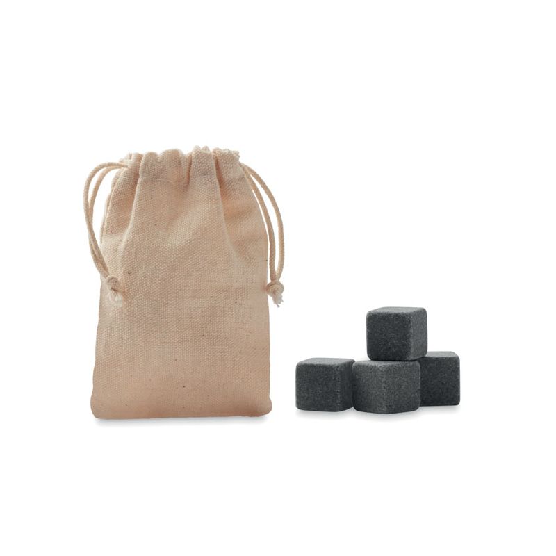4 pedras de gelo em bolsa