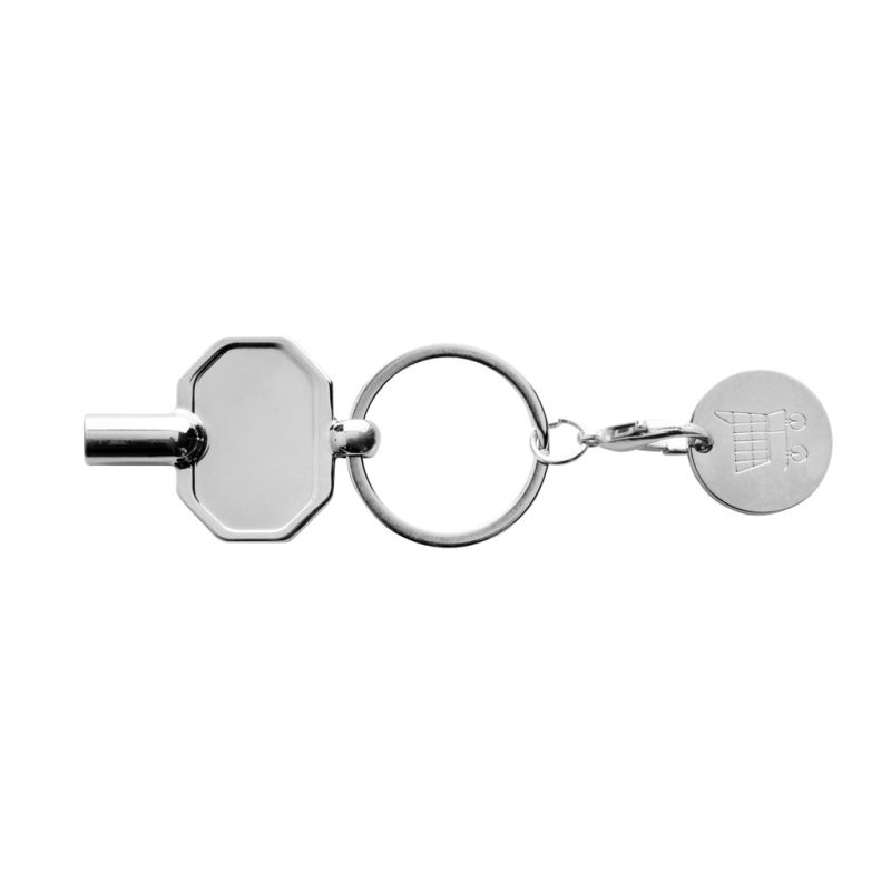 Recycled zinc alloy radiator key keyring RCS