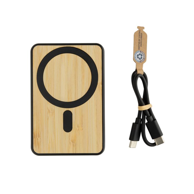 Zen RCS Powerbank magnético de bambú y RPET 5.000mAh