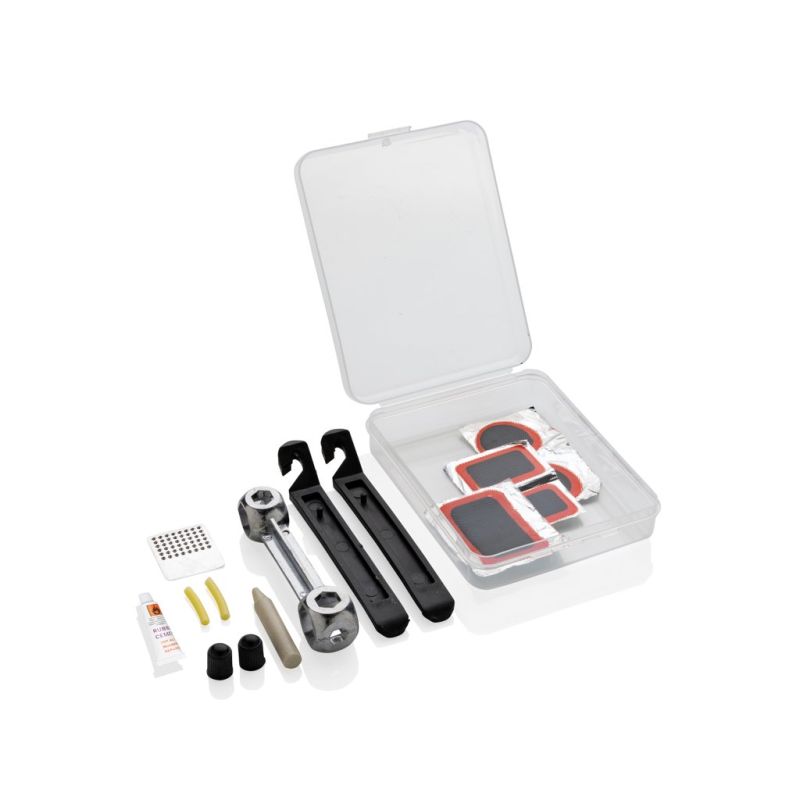 Compacto kit de reparación de bicicletas