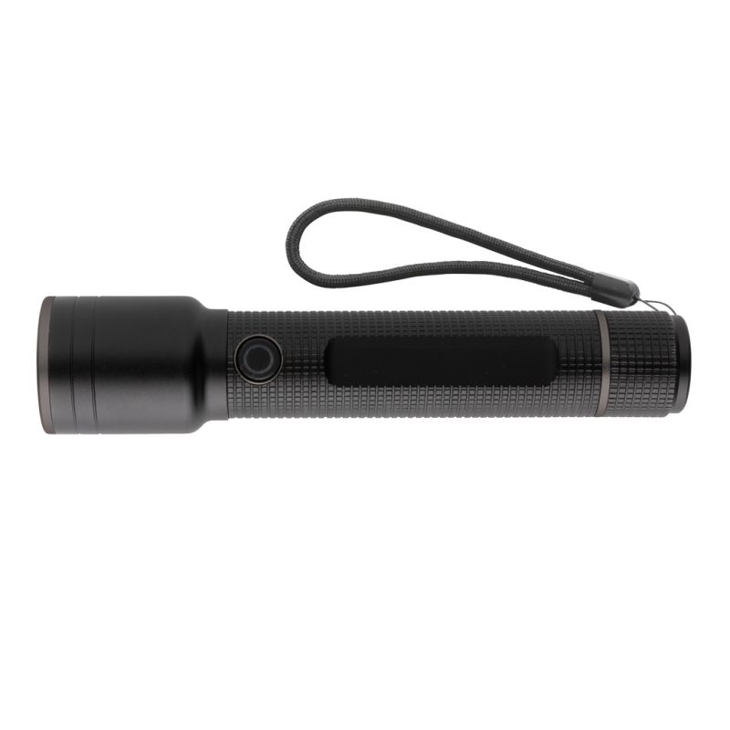 Big rechargeable USB flashlight Gear X RCS recycled aluminum