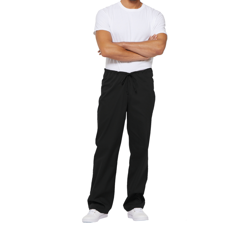 Pantalones unisex con cintura ajustable y cordón