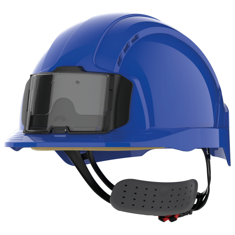 Casco de seguridad EVOLite® con portatarjetas, ventilado, cierre de ruleta