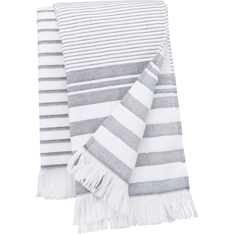 Fouta a rayas con flecos