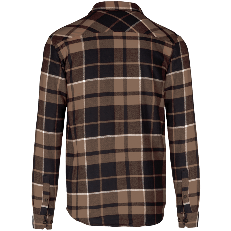 Camisa aos quadrados com forro em sherpa