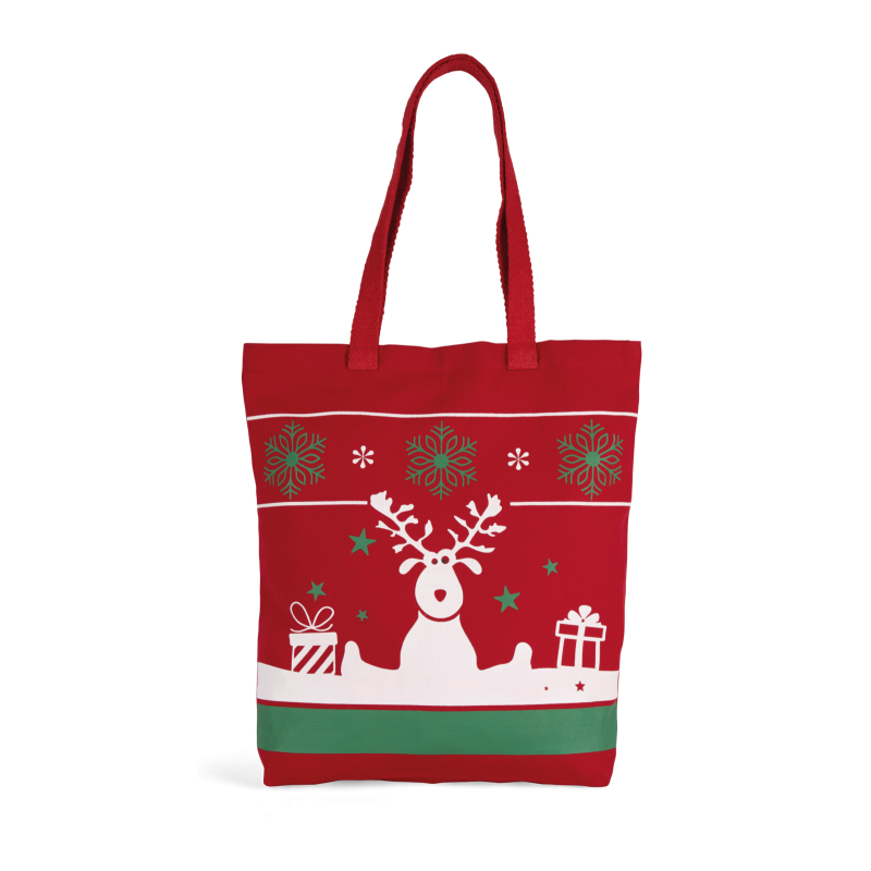 Saco de compras com motivos de Natal