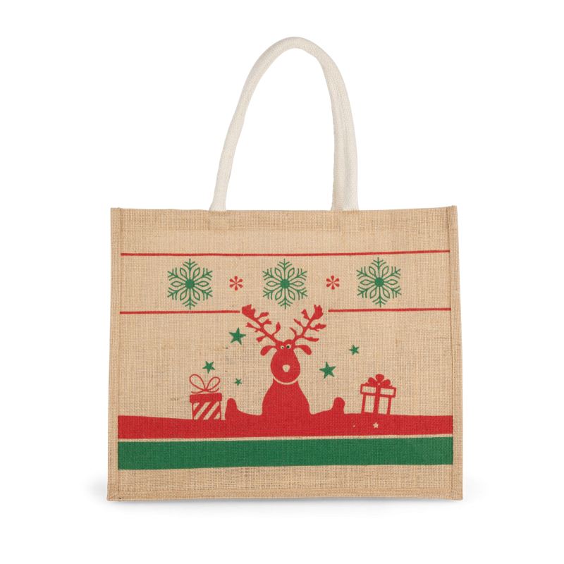 Saco de compras com motivos de Natal
