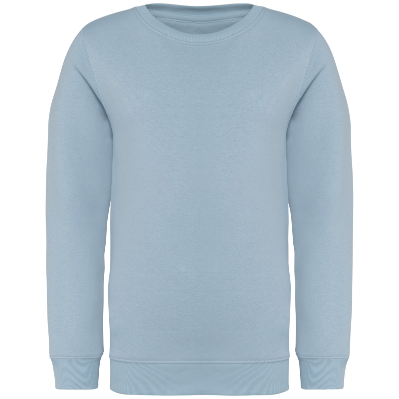 Sweatshirt eco-responsável decote redondo de criança