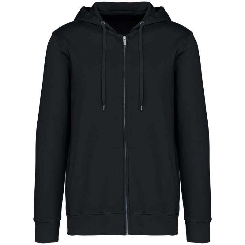 Sweatshirt eco-responsável com fecho e capuz French Terry unissexo