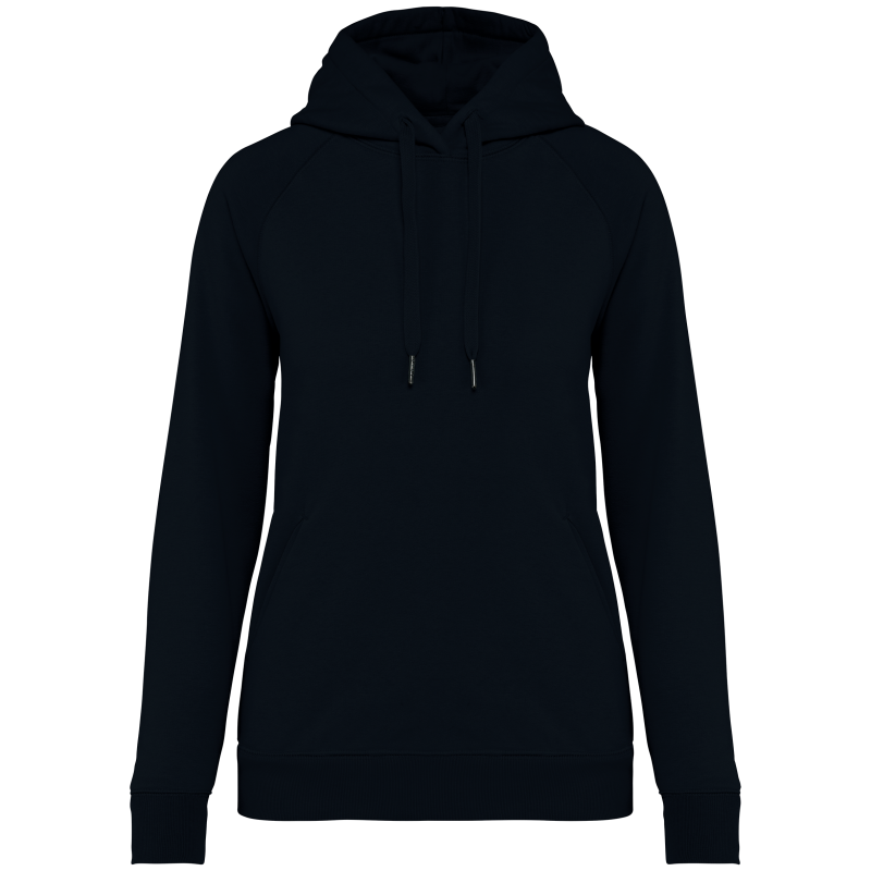 Sweatshirt raglan eco-responsável com capuz de senhora