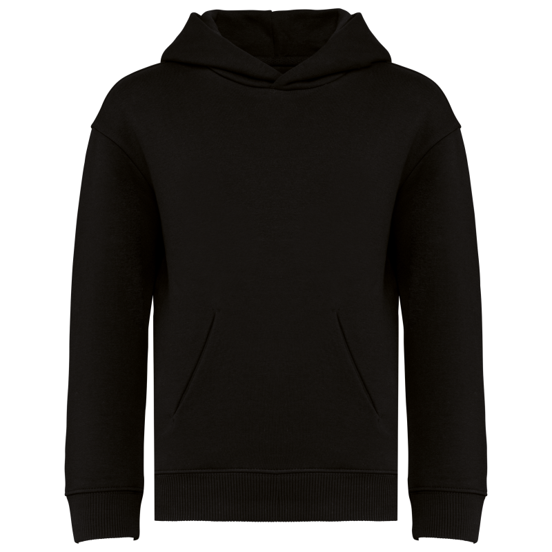 Sweatshirt eco-responsável com capuz oversize de criança