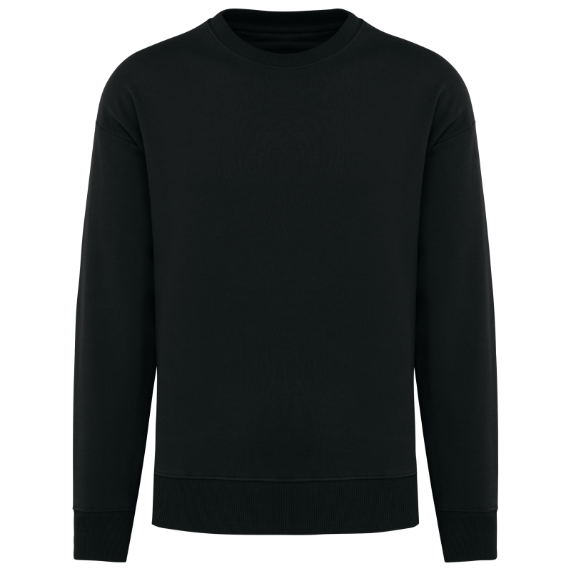 Sweatshirt eco-responsável decote redondo oversize unissexo