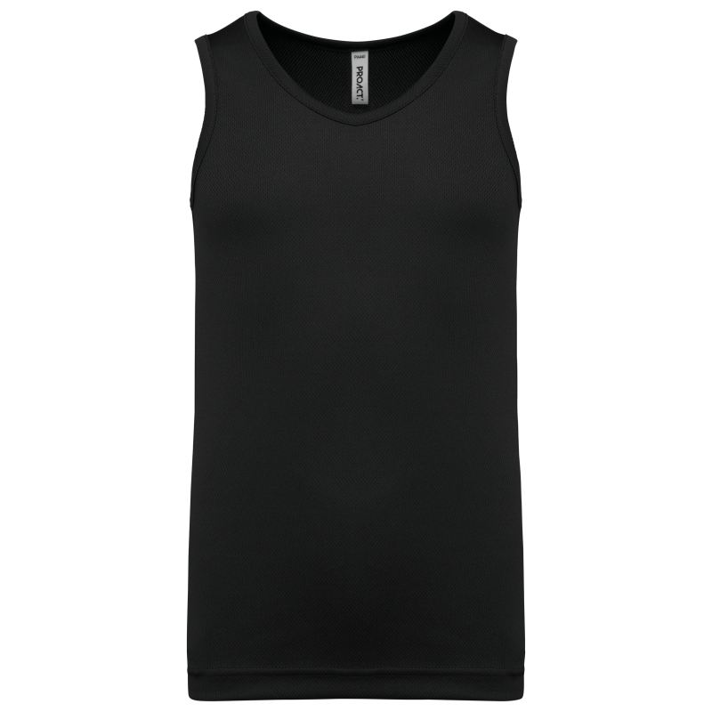 T-shirt de desporto sem manga de criança