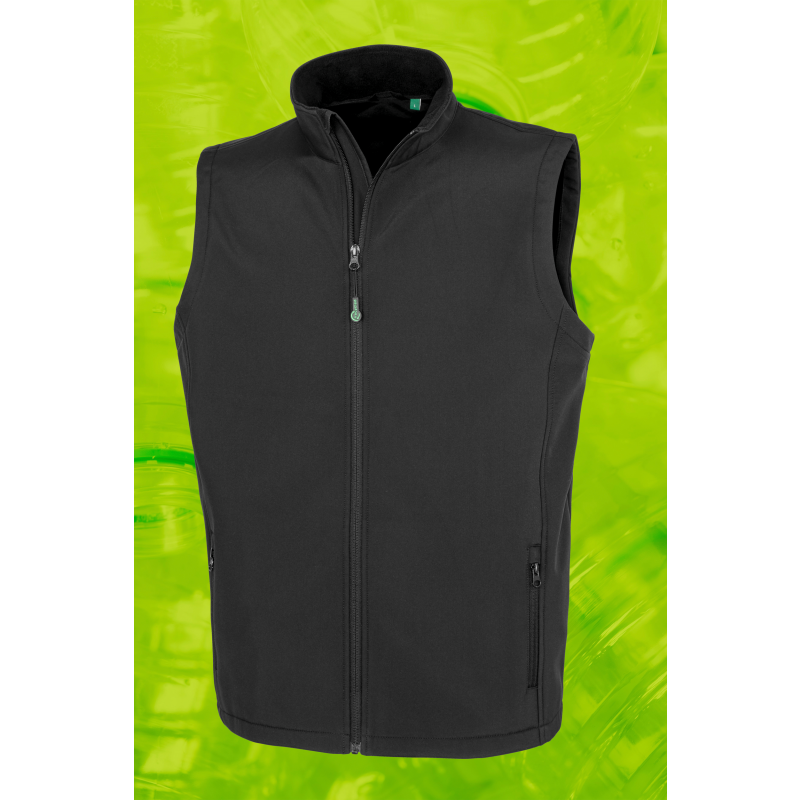 Colete softshell reciclado de homem