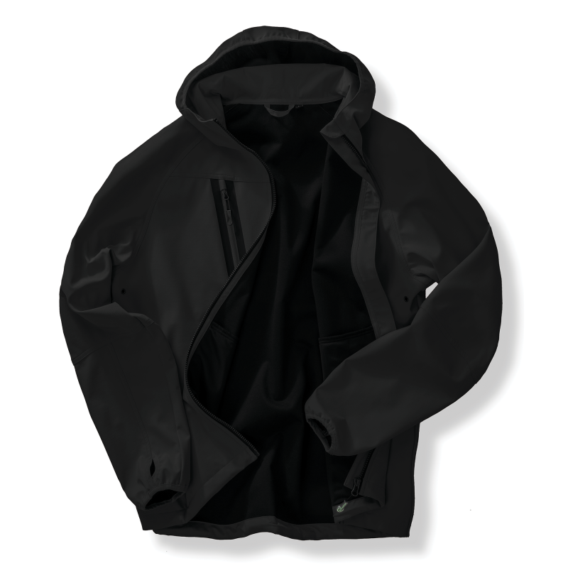 Casaco Softshell de 3 camadas reciclado com capuz unissexo