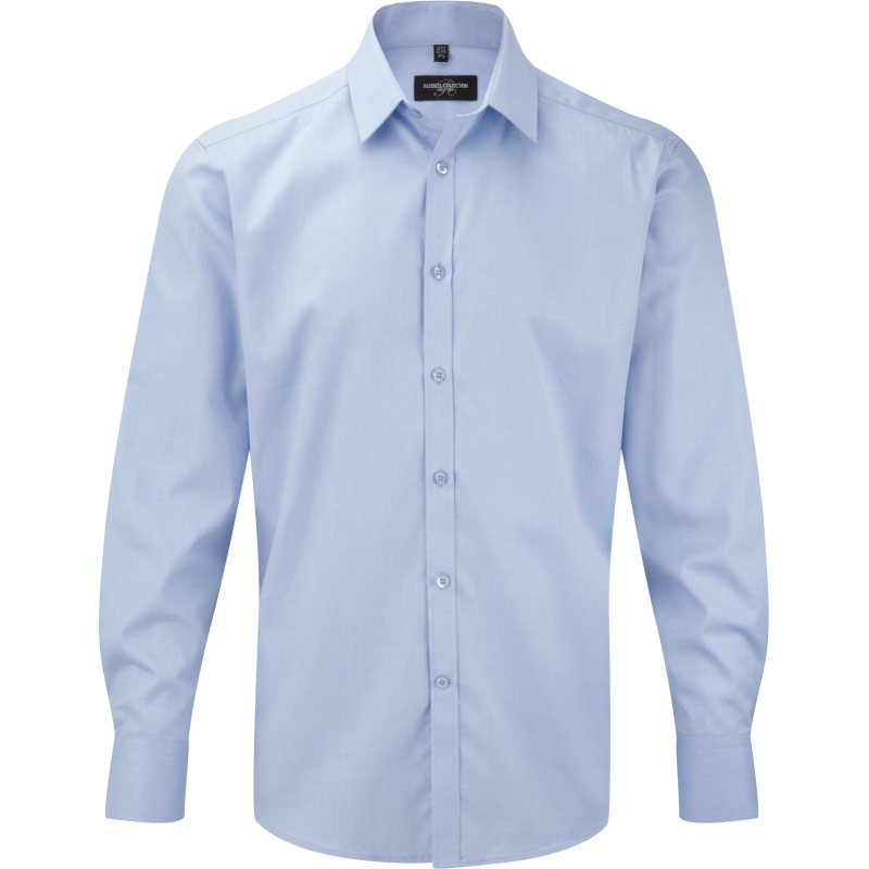 Camisa de homem de manga comprida Herringbone