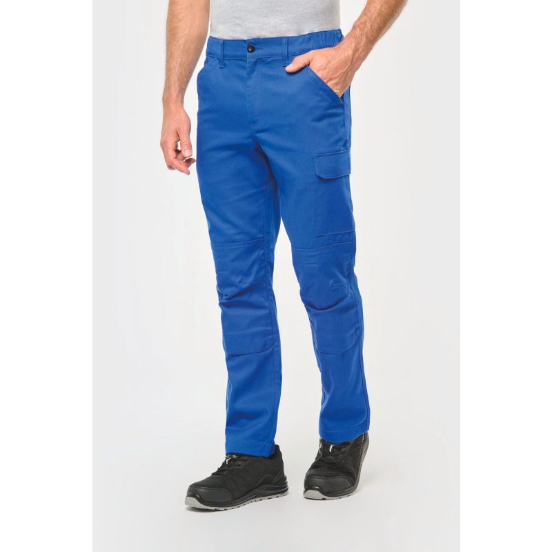 Calças de trabalho multibolsos de homem