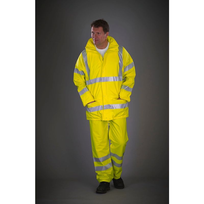 Calças para a chuva respiráveis de alta visibilidade Soft Flex